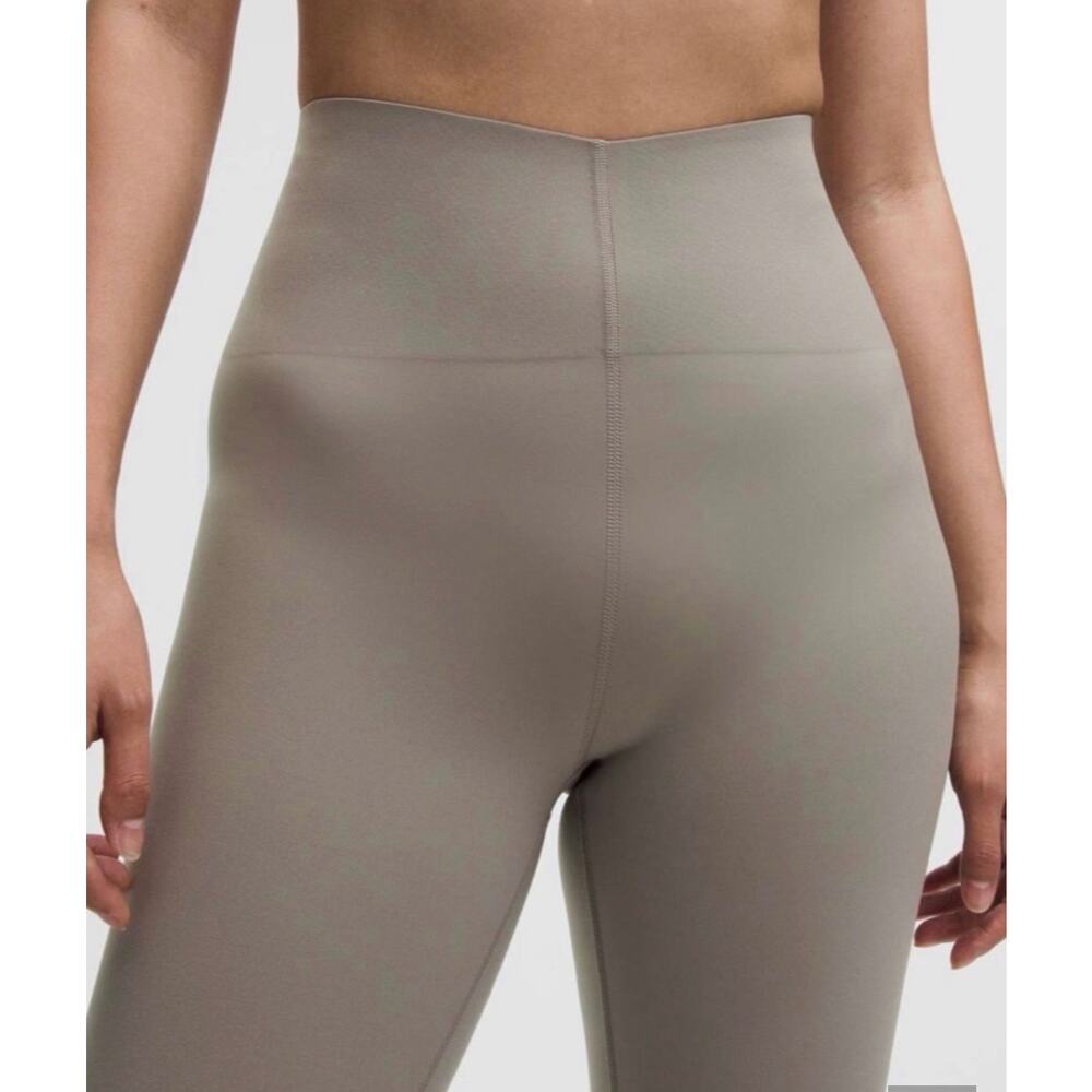 Lululemon Glow Up High Rise Tight 25” Taupe Grey 12 Ultralu Sculpt Leggings NWT - Picture 4 of 13